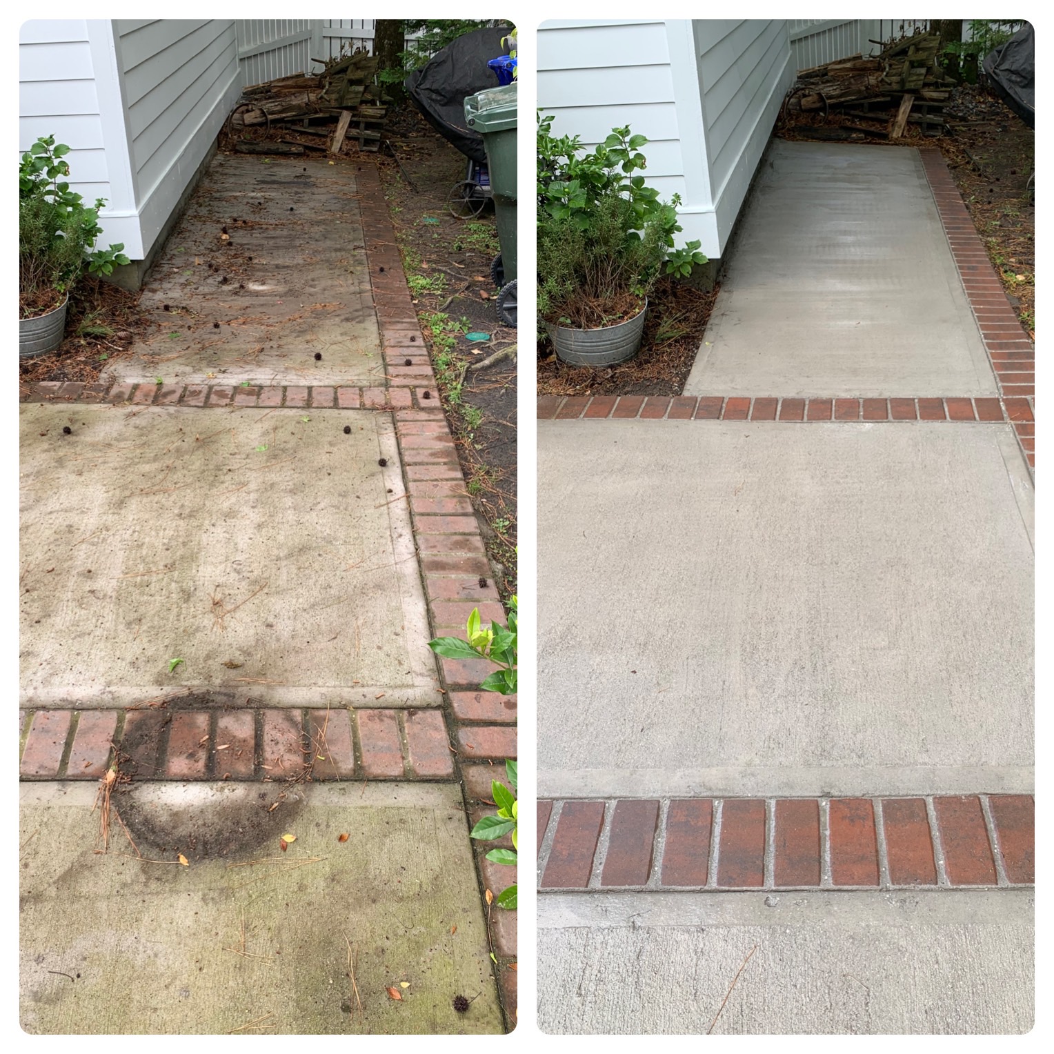 Concrete cleaning